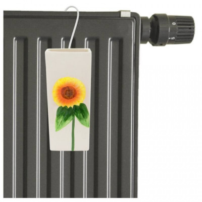 9280533 Odparovač na radiátor, rôzne dekory kvetín, 20,5 x 8,2 x 3,4 cm