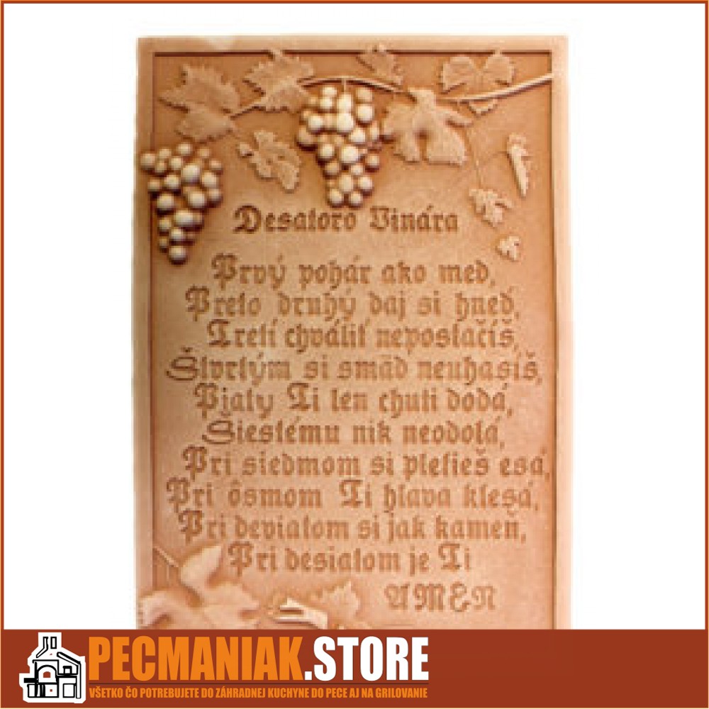 1235005 Terracotta reliéf Desiatoro vinára 32 X 45 cm