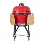 13067 Kamado Egg 21" záhradný grill BBQ M d 51 cm červený PERFECT HOME